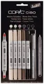 Produktbild: COPIC Hobbymarker ciao 5+1 Set warme Grautöne