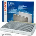 Produktbild: BOSCH R 2300 Aktivkohle Innenraumfilter Pollenfilter für Audi Seat Skoda VW