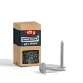 Produktbild: HELPMATE – Dachpappennägel 2,0x20 mm mechanisch verzinkt – 400g Dachpappstifte Typ B – Dachpappnägel DIN 1160 B – Dachnägel ideal für Dachpappe, Kunststoffplanen & Schiefernplatten