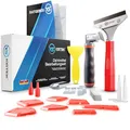 Produktbild: KISTEK® Silikonentferner Set [20-teilig] - Profi Werkzeug zum Silikon entfernen - Silikon Abzieher - Dichtmittel Bearbeitungsset inkl. Silikonfugen Abzieher, Fugenglätter, Fugenmesser & Fugenkratzer