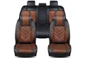Produktbild: BREMER SITZBEZÜGE Autositzbezug für Opel Adam Bj 2013-19 (FSL2), Set, 2-tlg., Komplettset Vorne und Hinten, in Schwarz/Braun