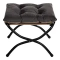 Produktbild: Fußhocker Klappbar Faltbar Fußstütze Rutschfest Baumwollkissen Outdoor 47x37cm