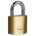 Produktbild: Vorhängeschloss Yale Y110B/30 Messing 30mm gehärteter Stahlbügel 3 Schlüssel