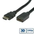 Produktbild: VALUE HDMI High Speed Verlängerungskabel, mit Ethernet, Stecker-Buchse 2,0m (11.99.5575)