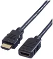 Produktbild: Value HDMI Verlängerungskabel HDMI-A Stecker, HDMI-A Buchse 2.00 m Schwarz 11.99.5575 4K UHD, Geschirmt HDMI-Kabel