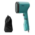 Produktbild: Tefal DT2024 Pure Pop Dampfbürste | 1300 W | 70 ml Wassertank | entfernt bis zu 99,99% der Viren/Bakterien/Keime | schnelles Aufheizen | 20 g/Min. kontinuierliche Dampfabgabe | Petrolgrün/Schwarz