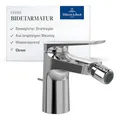 Produktbild: Villeroy & Boch Oasis Einhebel-Bidetarmatur - Bidet Wasserhahn mit Zugstange und Keramikkartusche - wassersparender Bidetmischer - beweglicher Strahlregler - Auslaufhöhe 73mm - Chrom