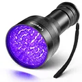 Produktbild: Lepro UV Schwarzlicht Taschenlampe mit 51 LEDs, UV Lampe HD51 Haustiere Urin-Detektor Ultraviolettes Licht mit 395nm für Eingetrocknete Flecken Ihrer Hunde, Katzen und Nagetiere auf Teppichen