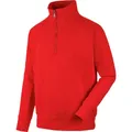 Produktbild: WÜRTH MODYF Arbeitstroyer Job+ – weicher Pullover mit Stehkragen und Viertel-Reißverschluss – perfekt für Handwerk, Werkstatt, Arbeiten im Freien rot – Größe 5XL