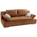 Produktbild: luma-home Schlafsofa, Hellbraun, Metall, 2-Sitzer, Füllung: Polyurethan (Pur), einzeln stellbar,Rechteckig, 200x84x100 cm, Wohnzimmer, Sofas & Couches, Schlafsofas