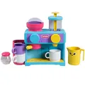 Produktbild: Tomy Toomies Bade-Barista – Wandmontiertes Baby-Badespielzeug als Café & Schaumbad-Spielküche für Kleinkinder – Küchen-Set: 3 Tassen, 1 Krug, 1 Shaker – ab 18 Monaten für Mädchen & Jungen