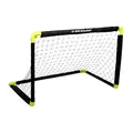 Produktbild: Dunlop Fußballtor - Fussballtor 90 x 59 x 61 cm - Faltbares fußball Tor - Fussballtore für Garten Kinder und Erwachsene - Fussball Trainingszubehör für Innen und Außen - Metall - Schwarz/Gelb