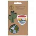 Produktbild: Lässig Textil-Sticker (3 Stk) - Schul Set Unique, Stick on Worldwide - Grün