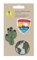 Produktbild: Lässig Textile Woven Sticker Set 3-teilig Sticker Worldwide Grün Blau Neu