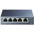 Produktbild: TP-Link TL-SG105 5-Port Gigabit Desktop Netzwerk Switch unmanaged lüfterlos blau metallic