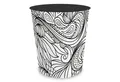 Produktbild: itenga Papierkorb itenga Papierkorb - Motiv Line Art schwarz weiss - ca. 11 Liter
