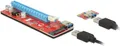 Produktbild: Delock Riser Karte PCI Express x1 > x16 mit 60 cm USB Kabel (41423)