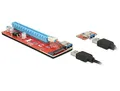 Produktbild: DELOCK 41423 Riser Karte PCI Express x1 x16 mit 60 cm USB Kabel