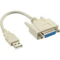 Produktbild: InLine® USB Adapter Kabel USB Stecker A zu 15pol Buchse grau