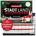 Produktbild: DENKRIESEN Stadt Land VOLLPFOSTEN® - Christmas Edition | ab 9 Jahren mit 26 neuen Kategorien | Stadt Land Fluss | Weihnachtsspiele | Xmas | Familienspiel - Adventskalender Füllung | Wichtelgeschenk
