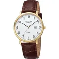 Produktbild: Regent Leder Herren Uhr Armbanduhr Quarz braun Lederarmband D2URF1425 - Braun