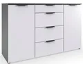 Produktbild: Wimex Kombikommode Level by fresh to go, 2-türig mit 4 Schubladen, soft-close Funktion, 135cm breit, 84cm hoch