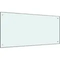 Produktbild: vidaXL Küchenrückwand Weiß 100x50 cm Hartglas