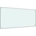Produktbild: vidaXL Küchenrückwand Weiß 100x50 cm Hartglas