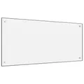 Produktbild: Küchenrückwand Weiß 100x50 cm Hartglas