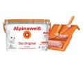 Produktbild: Alpinaweiß Das Original – optimal deckende und ergiebige weiße Wandfarbe – mit Spritz-Schutz-Formel – inkl. Roller-Set und Farbwanne - 10 Liter