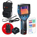 Produktbild: Bosch Professional 12V System Wärmebildkamera GTC 400 C (2x Akku 12V + Ladegerät, Schutztasche, mit App-Funktion, Temperaturbereich: –10 °C bis +400 °C, Auflösung: 160 x 120 Pixel, in L-Boxx)
