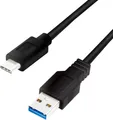 Produktbild: LogiLink CU0171 USB Kabel 3 m USB 3.2 Gen 2 (3.1 Gen 2) USB A USB C Schwarz