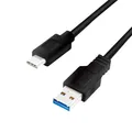 Produktbild: LogiLink CU0171 USB 3.2 Gen1 Type-C cable  C/M to A/M, 5 Gbps, 60W, black, 3 ~E~