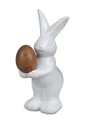 Produktbild: Deko Hase Keramik Osterhase Ei Oster Tier Figur Mann Kaninchen Skulptur Objekt