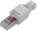 Produktbild: TRU Components RJ45 Stecker, Cat 6 Stecker, gerade Polzahl Sensoren 8 Grau 1St.