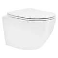 Produktbild: Spülrandloses Wand Hänge WC Softclose Tiefspüler Nano-Beschichtung Toilette kurz