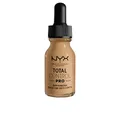 Produktbild: NYX Professional Makeup Total Control Pro Drop Foundation, Flüssiges Make up, Individuelle und aufbaubare Deckkraft, Vegane Formel, True-to-Skin Finish, 13 ml, Farbton: Beige