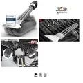 Produktbild: Grillbürste HAZENS Edelstahl Schaber 45 cm PP Griff Reinigung