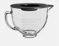 Produktbild: KitchenAid 5KSM5GB Glasschüssel mit Griff Silikondeckel 4,7L Schüssel klar