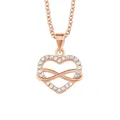 Produktbild: s.Oliver Kette Herz Unendlichkeit 925/- IP Rosègold