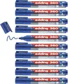Produktbild: edding 360 Whiteboardmarker - blau - 10 Whiteboard Stifte - Rundspitze 1,5-3 mm