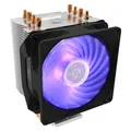 Produktbild: Cooler Master Hyper H410R RGB CPU-Luftkühler - Low-Profile-Kühlsystem, Direktkontakt-Technologie, 4 Kupfer-Heatpipes, Kompakter Aluminium-Kühlkörper mit 92-mm-RGB-PWM-Lüfter - AMD und Intel kompatibel