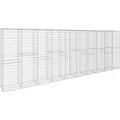 Produktbild: vidaXL Gabionenwand mit Abdeckung Verzinkter Stahl 600 x 50 x 200 cm 145089