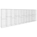 Produktbild: Gabionenwand mit Abdeckung Stahl Gabione Steinkorb Mauer 6 x 5 x 2 m 1400 kg/m³