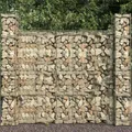 Produktbild: Gabionenwand mit Abdeckung Verzinkter Stahl 600 x 50 x 200 cm