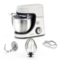 Produktbild: Moulinex Küchenmaschine, essentielle Multifunktions-Küchenmaschine, 800 W, 6 Geschwindigkeitsstufen, Schüssel aus Edelstahl, 4,8 l, Backset XL 32,42 x 25,74 x 42,44 cm weiß