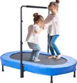 Produktbild: VEVOR Kindertrampolin Indoor / Outdoor-Trampolin faltbares Mini Trampolin Gartentrampolin für Kleinkinder, Geburtstagsgeschenk für Kinder ab 3 Jahren für Spaß, Blau