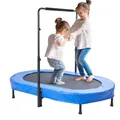 Produktbild: VEVOR Kindertrampolin Indoor/Outdoor-Trampolin faltbares Mini Trampolin mit Griff, Rebounder-Trampolin Gartentrampolin für Kleinkinder, Geburtstagsgeschenk für Kinder ab 3 Jahren für Spaß, Blau