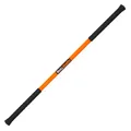 Produktbild: Stick Mobility Trainings-Stick | 1 Stick für Stretching u. Bewegungsabläufe | Silikongriffe für festen Halt | Neuromuskuläres Bewusstsein | Glatt, 3,3 cm | Orange-Schwarz