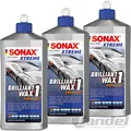 Produktbild: 3x 500ml SONAX XTREME BRILLIANT WAX 1 HYBRID NPT HARTWACHS POLITUR LACKPFLEGE